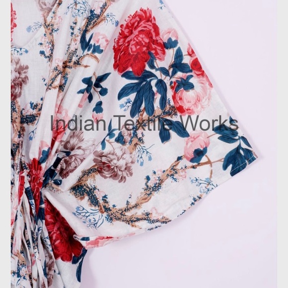 Gorgeous Indian Textile Works floral caftan - Picture 2 of 6
